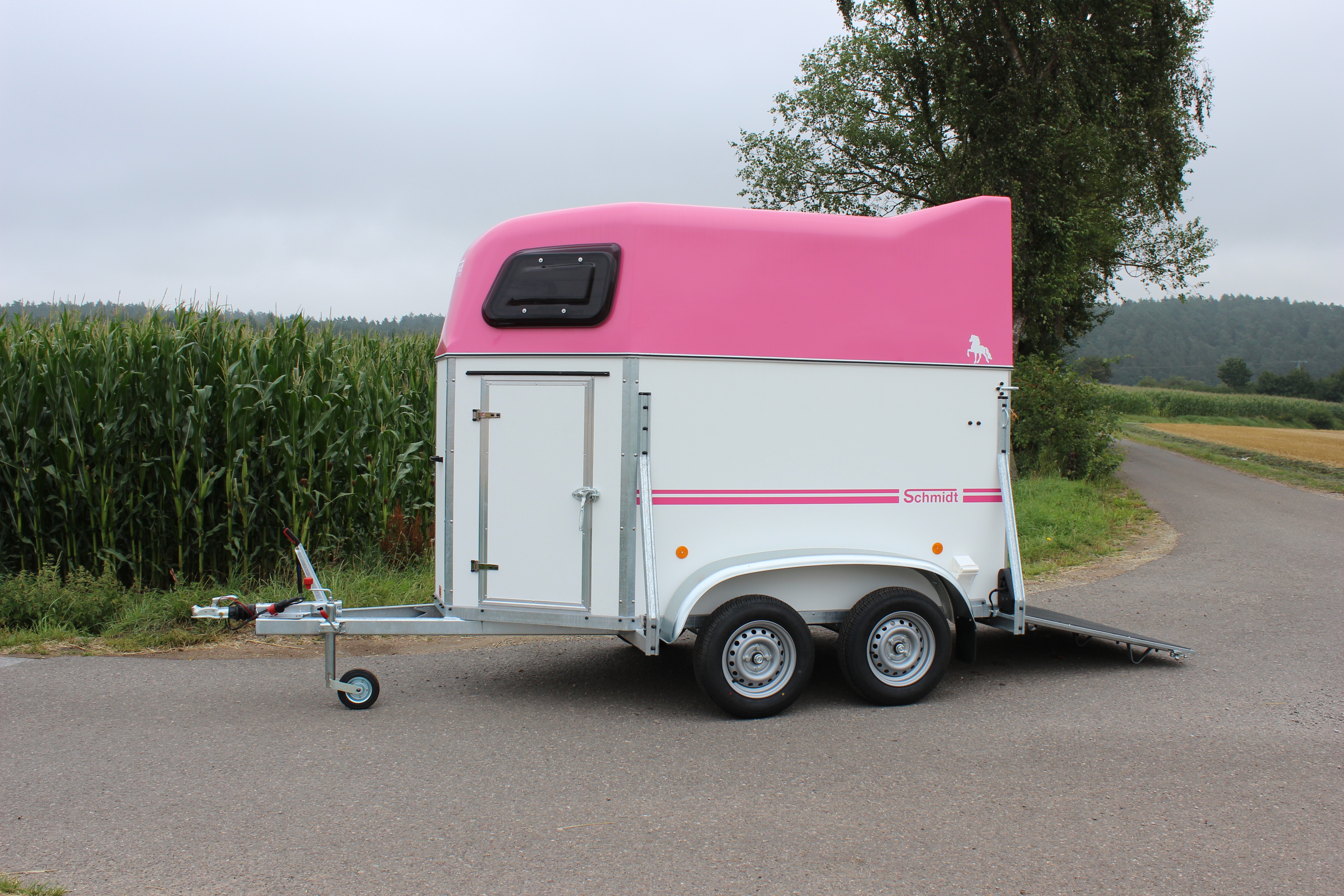 Schmidt pferdeanhänger alu